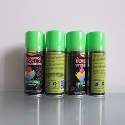 2.5OZ(71g) Non-flammable Neon  Fiesta  Spray String Sell To USA